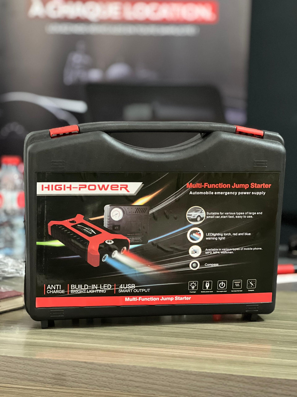Booster d'urgence intelligent pour voiture -Ne soyez plus jamais en panne de Battérie